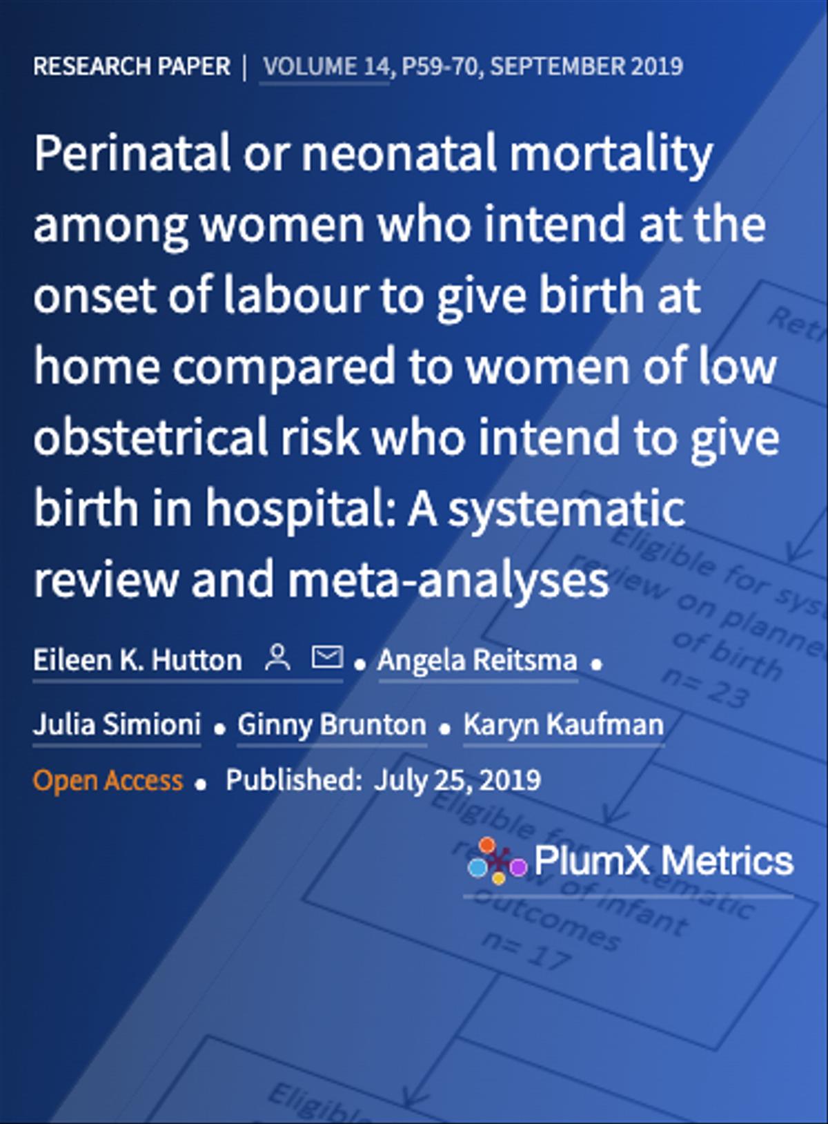 perinatal or neonatal mortality among women